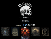 Tablet Screenshot of doloremrecords.com